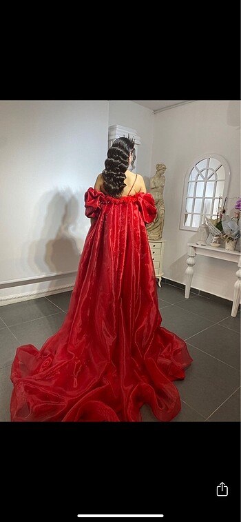 s Beden kırmızı Renk Tasarım kına elbisesi