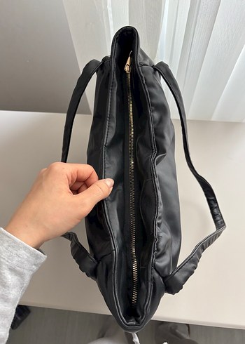 Siyah Deri Minimalist Kadın Çanta - Görsel 5