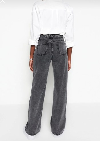 Wide leg jean - Görsel 3