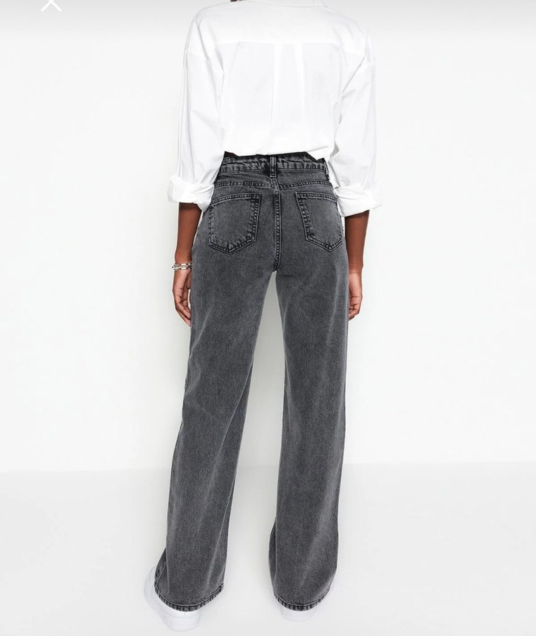 Wide leg jean - Görsel 3