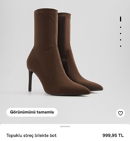 Bershka streç topuklu bot