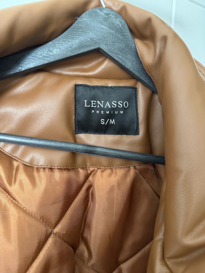 Kadın Kahverengi Deri Ceket - Rahat Kesim - Görsel 3