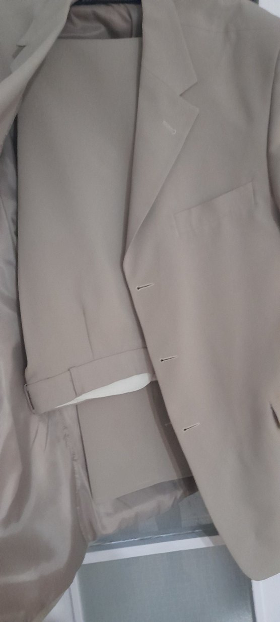 Bej Düğmeli Erkek Ceket takımı - Görsel 3