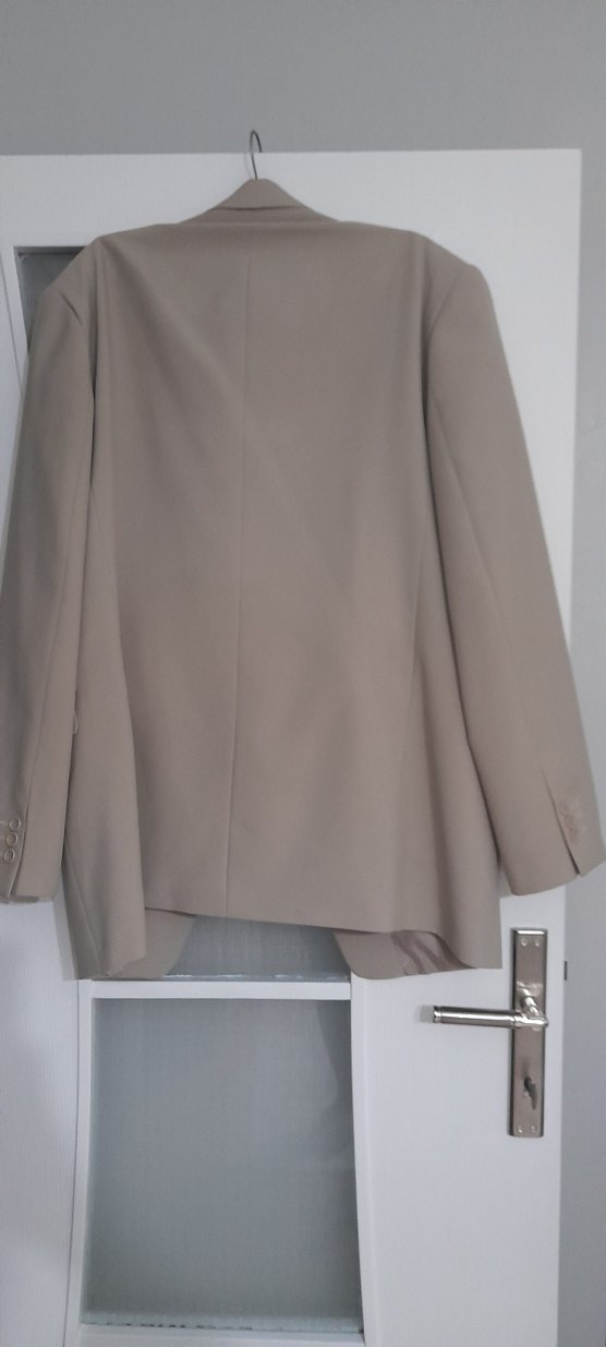 Bej Düğmeli Erkek Ceket takımı - Görsel 2