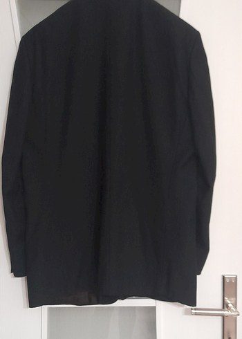 Düğmeli Siyah Erkek Elbise Ceket - Görsel 2