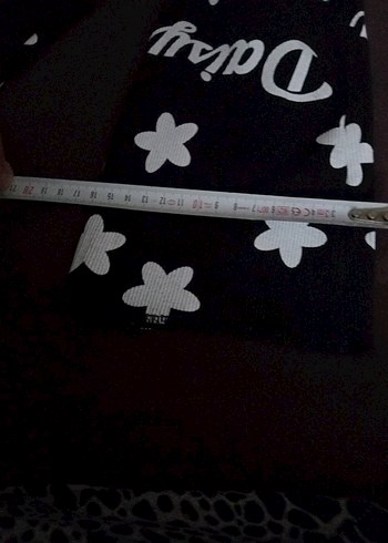 Kız Çocuk Siyah Çiçekli Bol Kesim Pantolon - Görsel 5