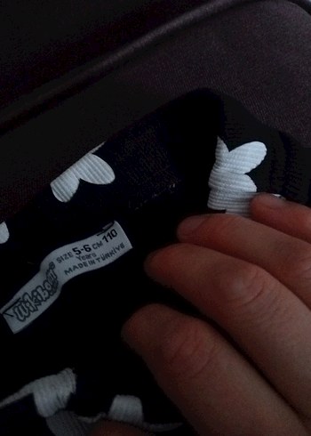 Kız Çocuk Siyah Çiçekli Bol Kesim Pantolon - Görsel 6