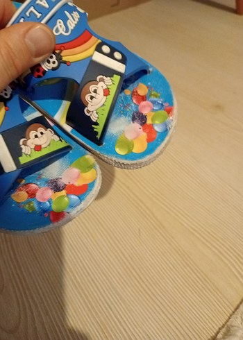 Renkli Baskılı Erkek Çocuk Sandalet - Görsel 7