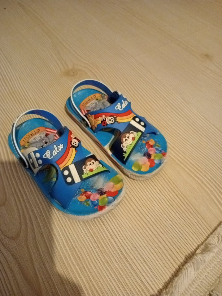 Renkli Baskılı Erkek Çocuk Sandalet - Görsel 4