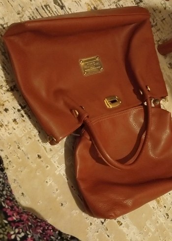 Klasik Kahverengi Deri Kadın Çanta - Görsel 16