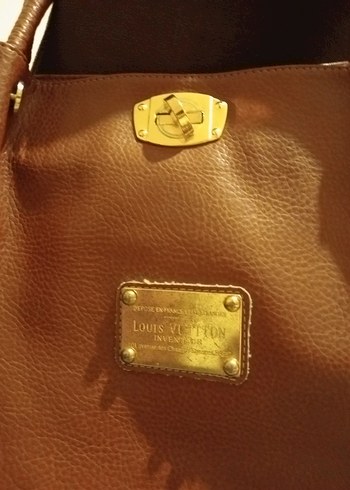 Klasik Kahverengi Deri Kadın Çanta - Görsel 9