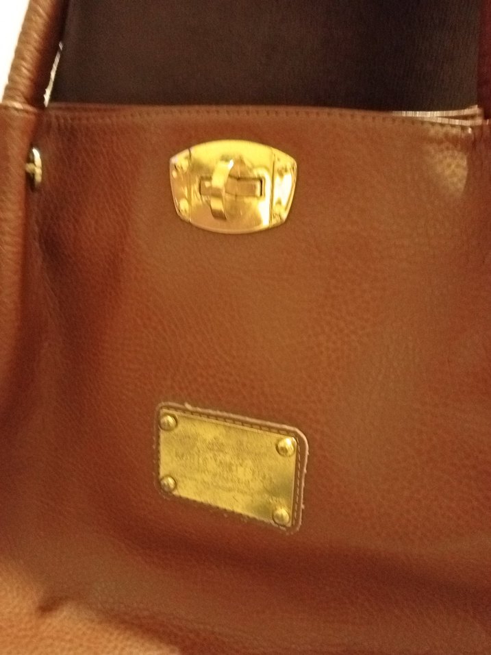 Klasik Kahverengi Deri Kadın Çanta - Görsel 3