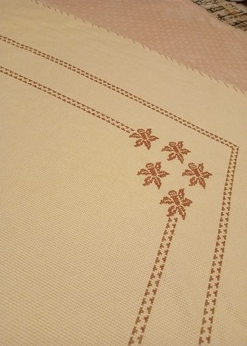 İşlemeli Krem seccade etamin - Görsel 6