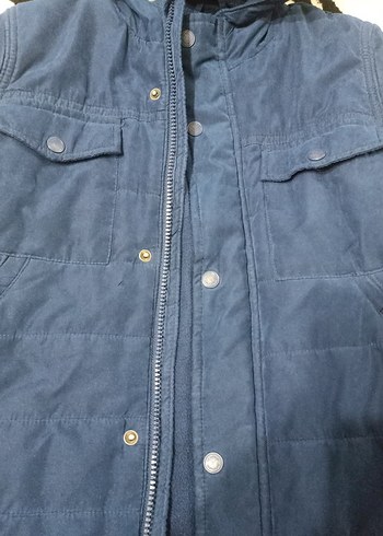 Erkek Çocuk Lacivert Kapüşonlu Mont - Görsel 5