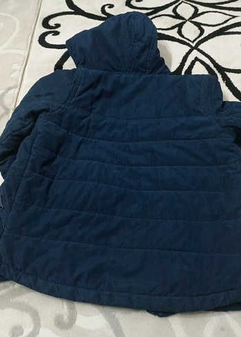 Erkek Çocuk Lacivert Kapüşonlu Mont - Görsel 4