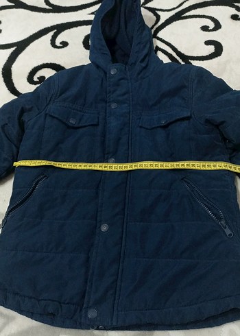 Erkek Çocuk Lacivert Kapüşonlu Mont - Görsel 6