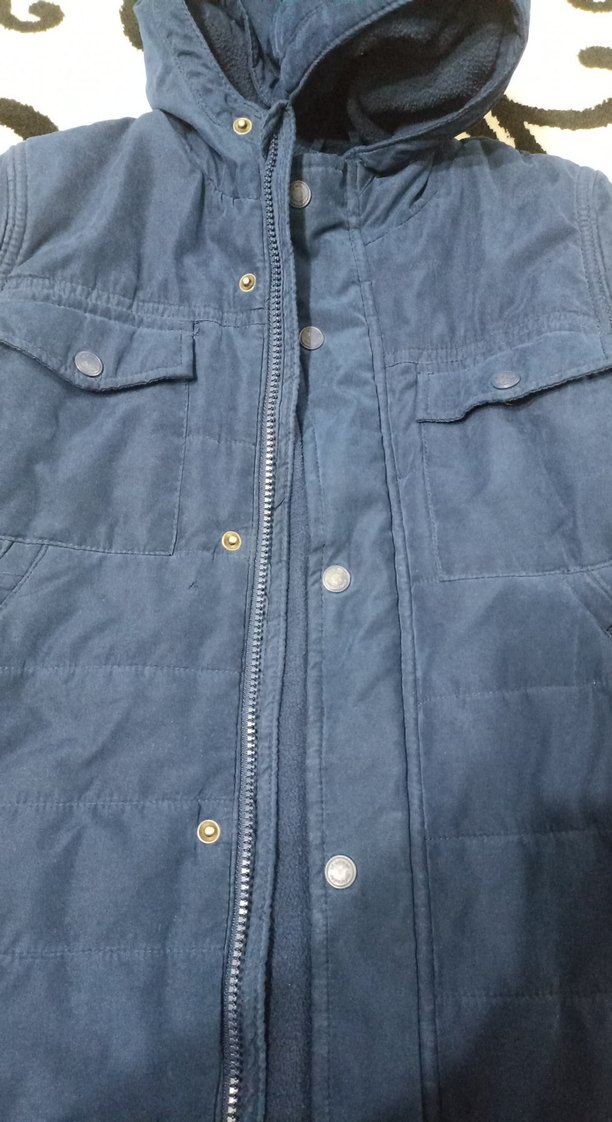 Erkek Çocuk Lacivert Kapüşonlu Mont - Görsel 5