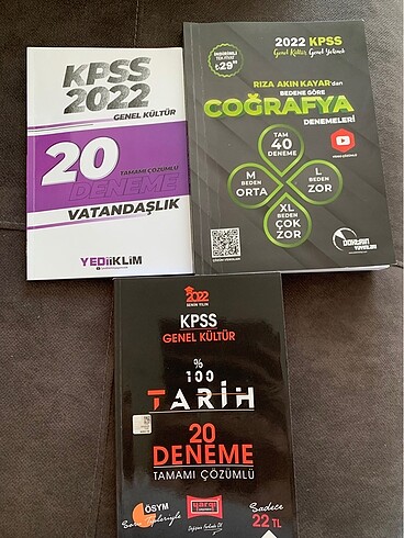 KPSS COĞRAFYA, VATANDAŞLIK VE TARİH DENEME 2022