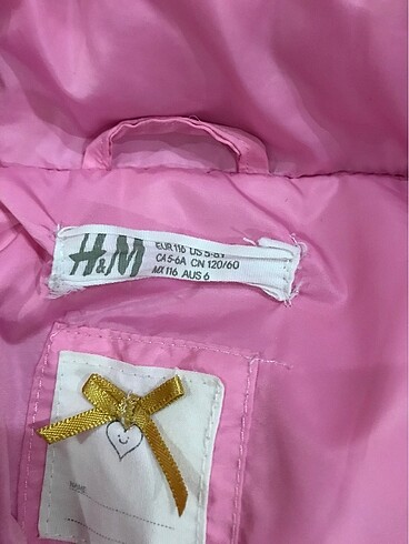 5 Yaş Beden H&M marka 5-6yaş kız çocuk şişme mont