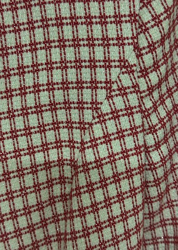 Truvakar kollu kısa ceket, kırmızı simli desen. - Görsel 4