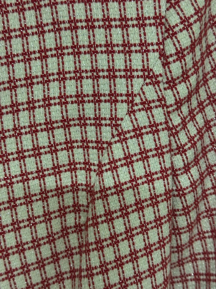 Truvakar kollu kısa ceket, kırmızı simli desen. - Görsel 4