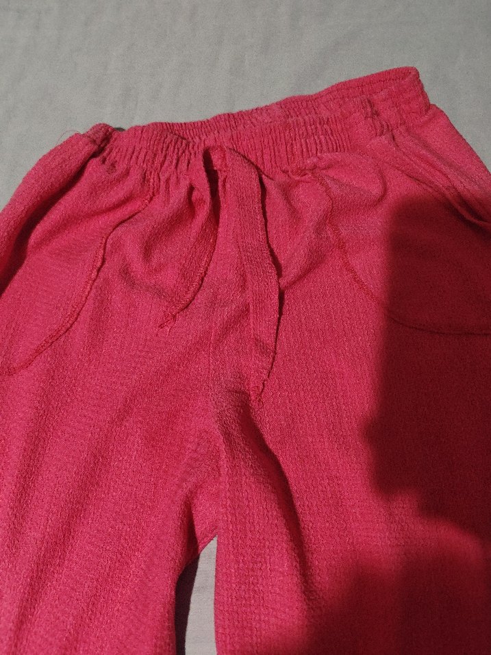 Kadın Pembe Rahat Kesim Eşofman Altı ve badi - Görsel 3