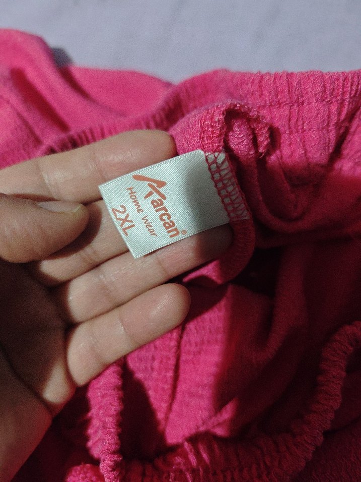 Kadın Pembe Rahat Kesim Eşofman Altı ve badi - Görsel 4