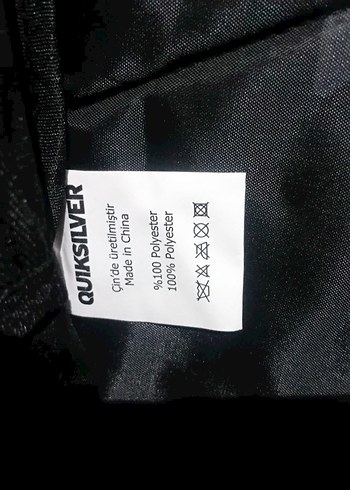 Beden gri Renk Quiksilver Gri Fermuarlı Sırt Çantası