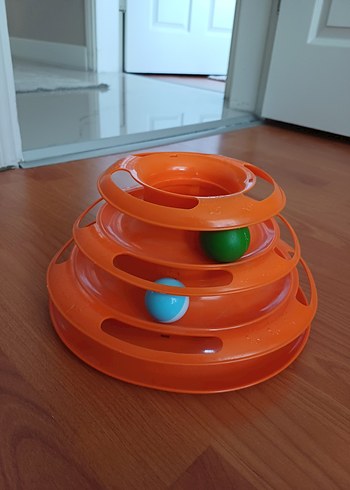 Turuncu Kedi Top Oyuncağı - Görsel 2