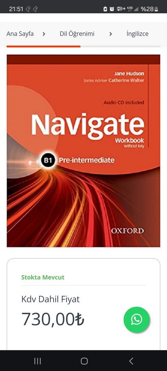 Navigate Pre-Intermediate B1 Çalışma Kitabı - Görsel 2