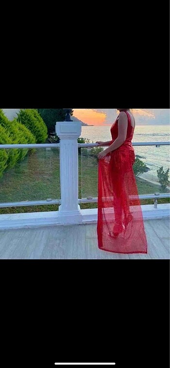 Trendyol & Milla Kırmızı Zara Payet Elbise
