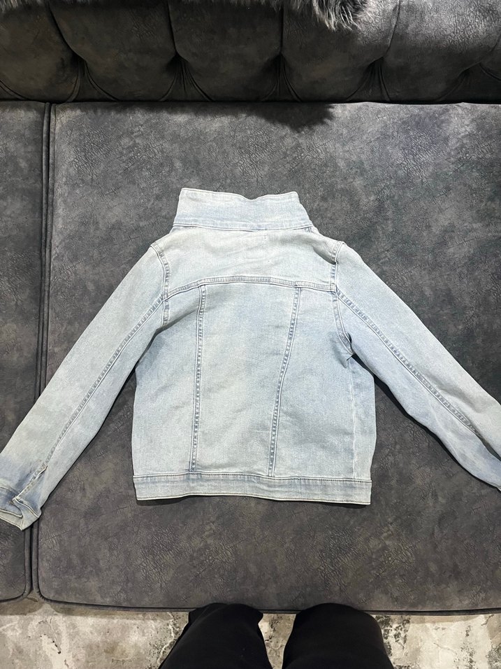 10-11 yaş  Düğmeli Denim Ceket - Görsel 3