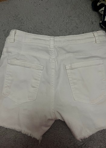 9-10yas kız çocuk beyaz şort - Görsel 3
