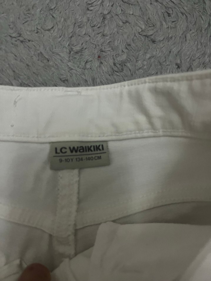 9-10yas kız çocuk beyaz şort - Görsel 2