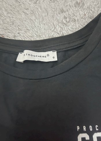 S beden Kız Siyah Baskılı Kısa Kollu Tişört - Görsel 2