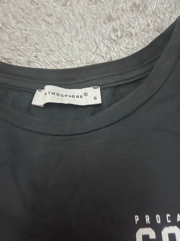 S beden Kız Siyah Baskılı Kısa Kollu Tişört - Görsel 2