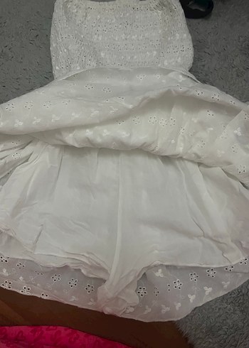 Xxs 11yasada uygun straplez beyaz elbise - Görsel 2