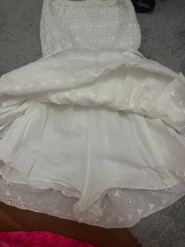 Xxs 11yasada uygun straplez beyaz elbise - Görsel 2