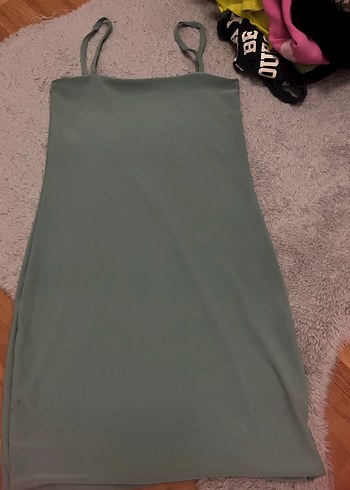 Xs olarak seçtim ama xxs beden resımde var. Askılı Mini elbise - Görsel 2