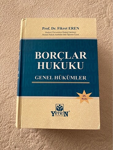 Borçlar Hukuku Prof Dr Fikret Eren