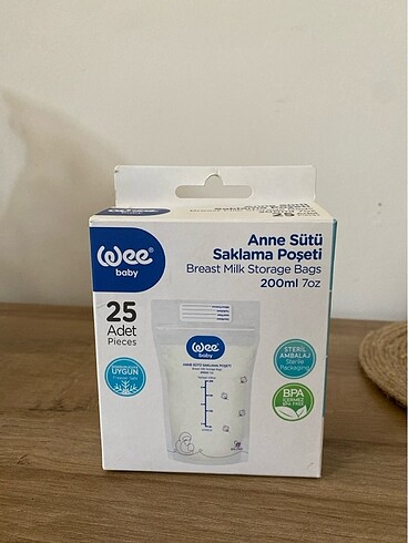 Anne sütü saklama poşeti
