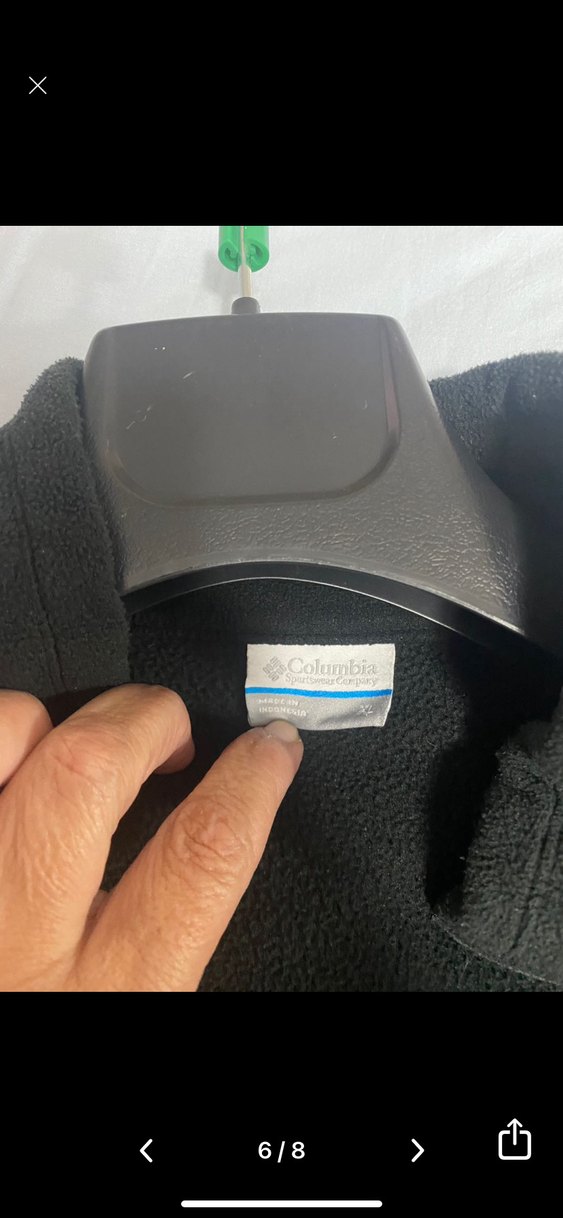 Columbia Siyah Fermuarlı Erkek Polar - Görsel 5