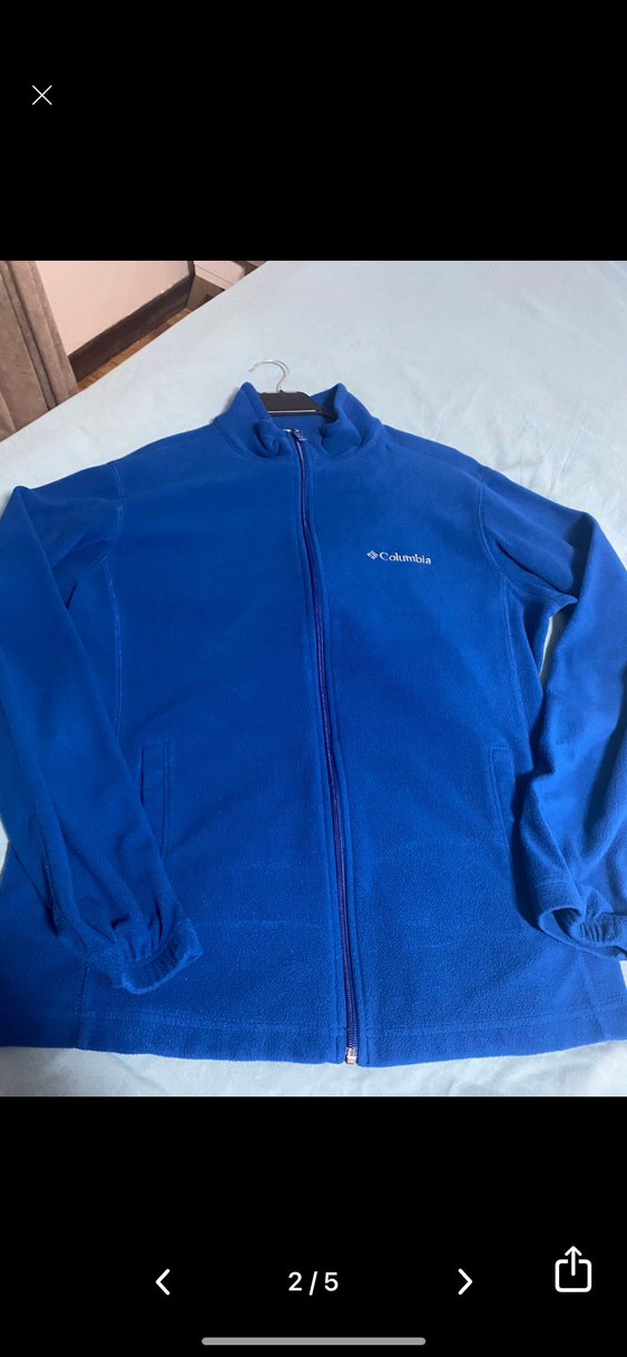 Columbia Erkek Mavi Fermuarlı Sweatshirt - Görsel 2