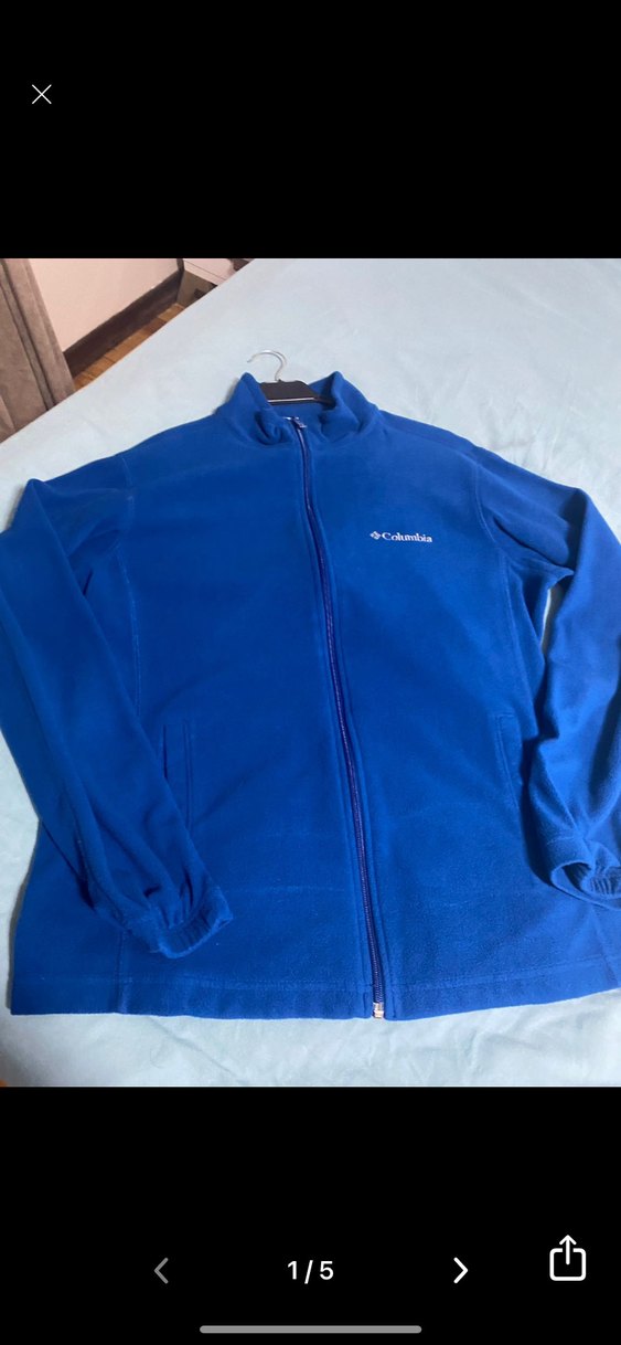 Columbia Erkek Mavi Fermuarlı Sweatshirt - Görsel 4