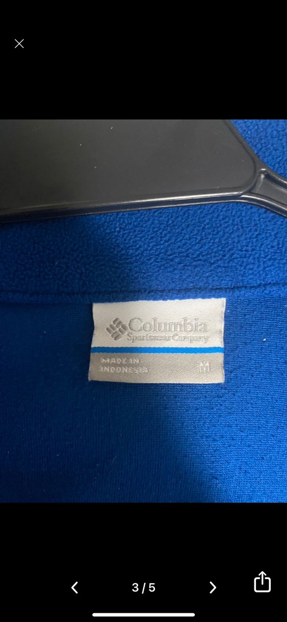 Columbia Erkek Mavi Fermuarlı Sweatshirt - Görsel 3