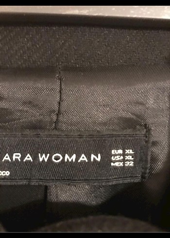 Deri Kemerli Siyah Kaban - Görsel 5