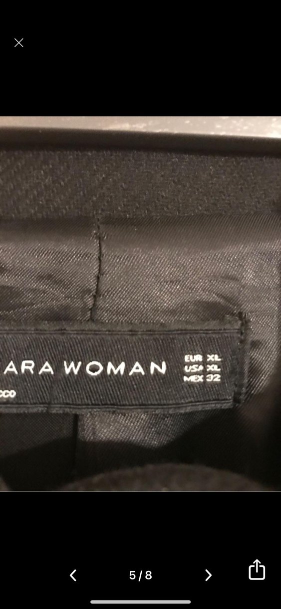 Deri Kemerli Siyah Kaban - Görsel 5