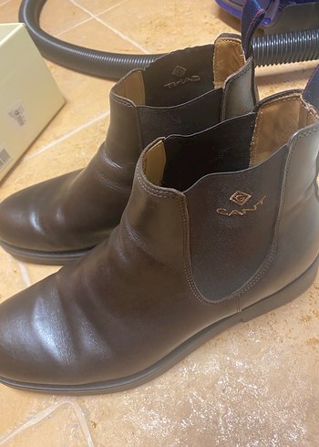 Kahverengi Deri erkek Botu - Görsel 5
