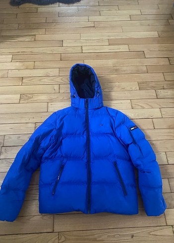 Mavi Fermuarlı Erkek Mont tommy Hilfiger - Görsel 3