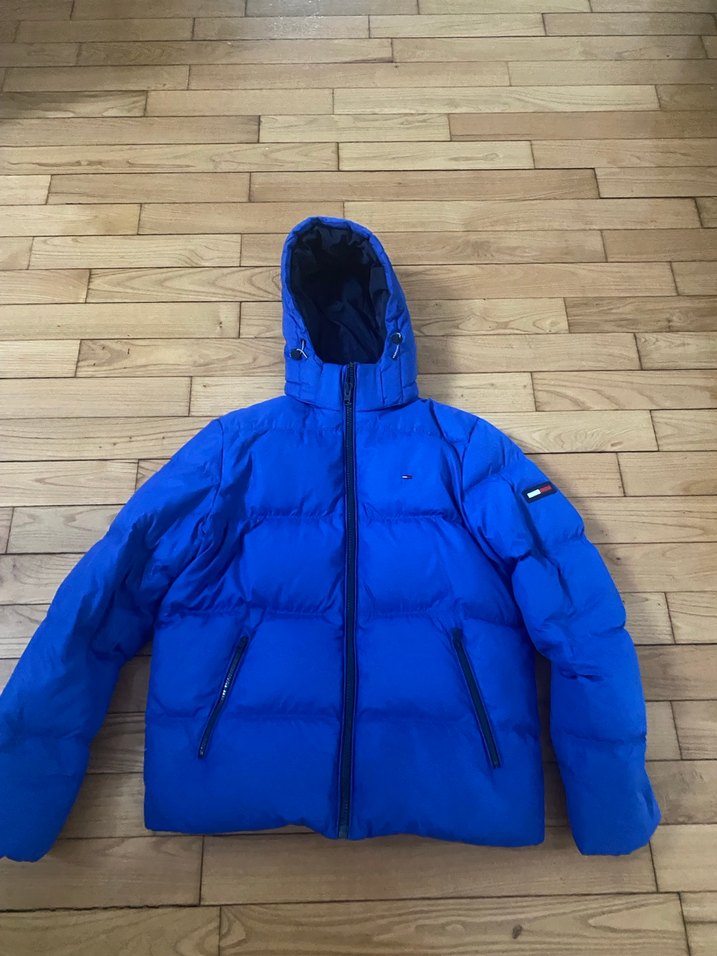 Mavi Fermuarlı Erkek Mont tommy Hilfiger - Görsel 4